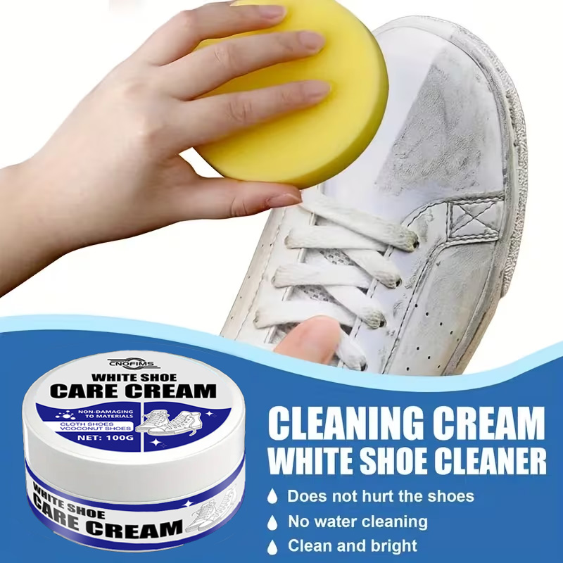 Sneaker Cleaner - White Shoe Cleaner Cream: Stain remover