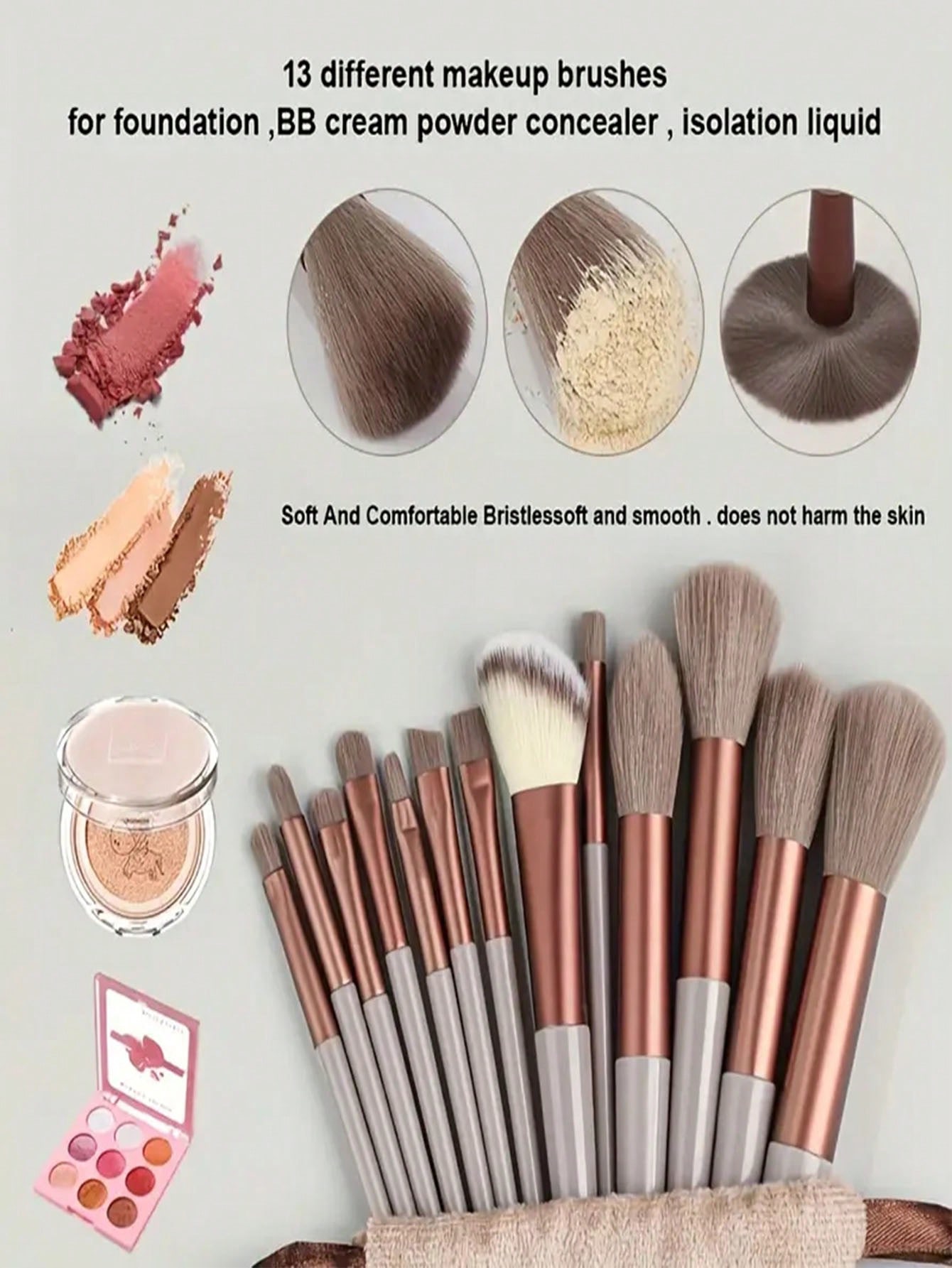 13pcs Professional Makeup Brus - Brush Bristle Set recensie en prijs