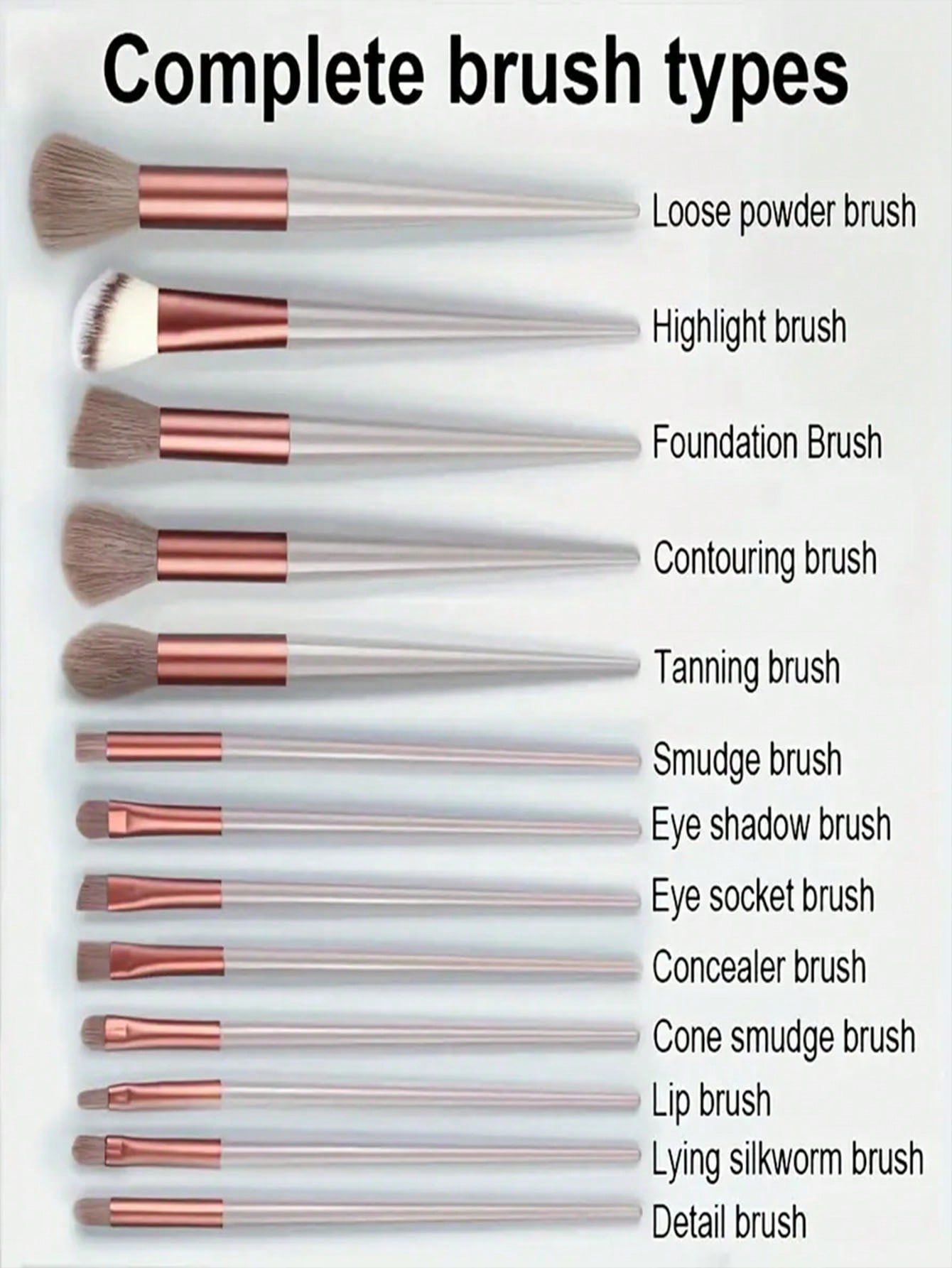 13pcs Professional Makeup Brus - Brush Bristle Set recensie en prijs