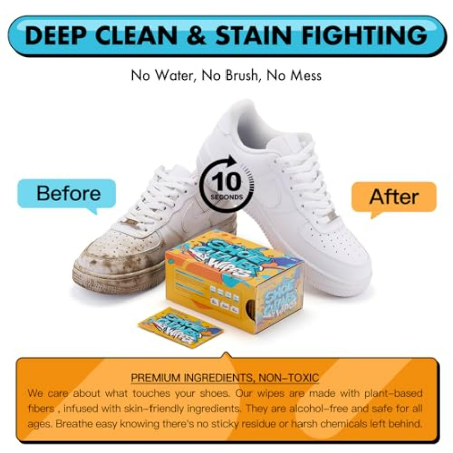Shoe Cleaner Wipes, Shoe Clean - Sneaker Cleaner recensie en prijs