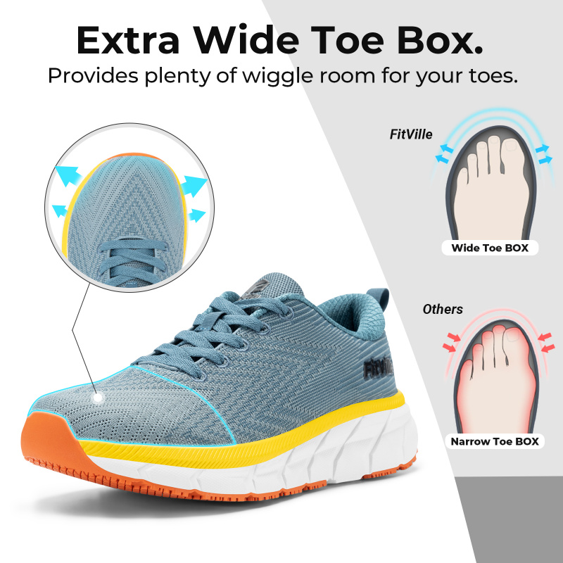 FitVille Wide Toe Box Men'S Sh - Sneaker Case recensie en prijs