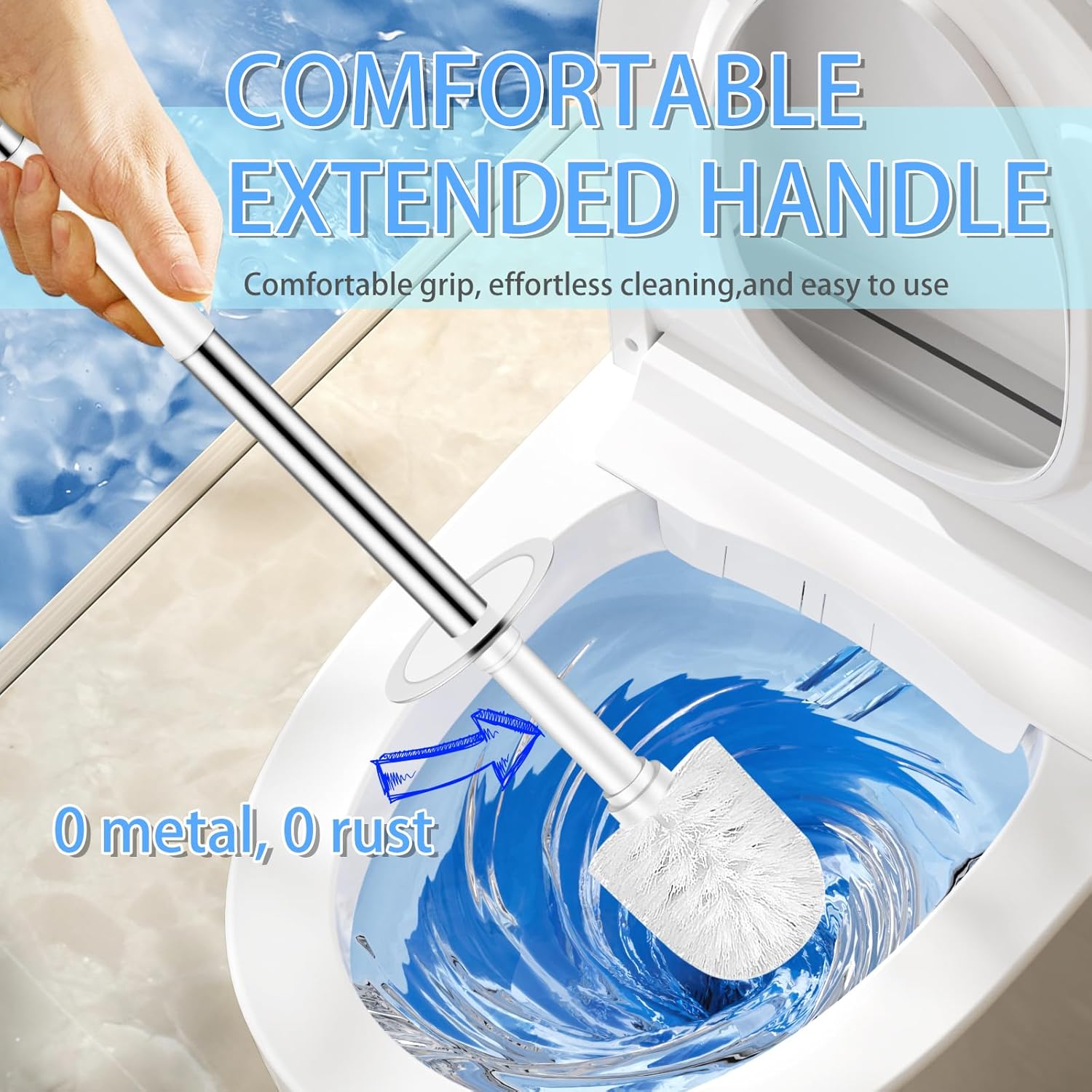 Compact Toilet Brush & Holder  - Brush Bristle Set recensie en prijs