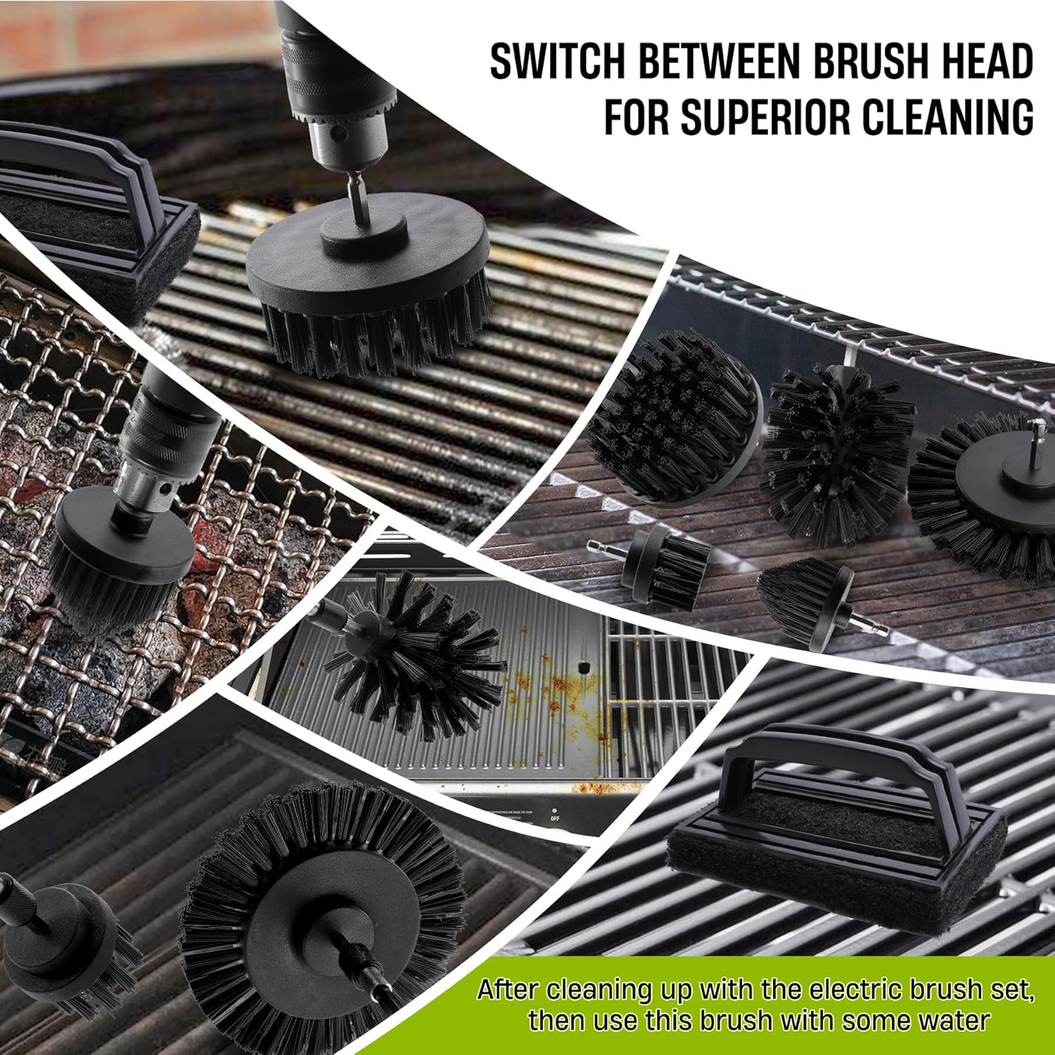 Drill Powered BBQ Grill Cleani - Brush Bristle Set recensie en prijs