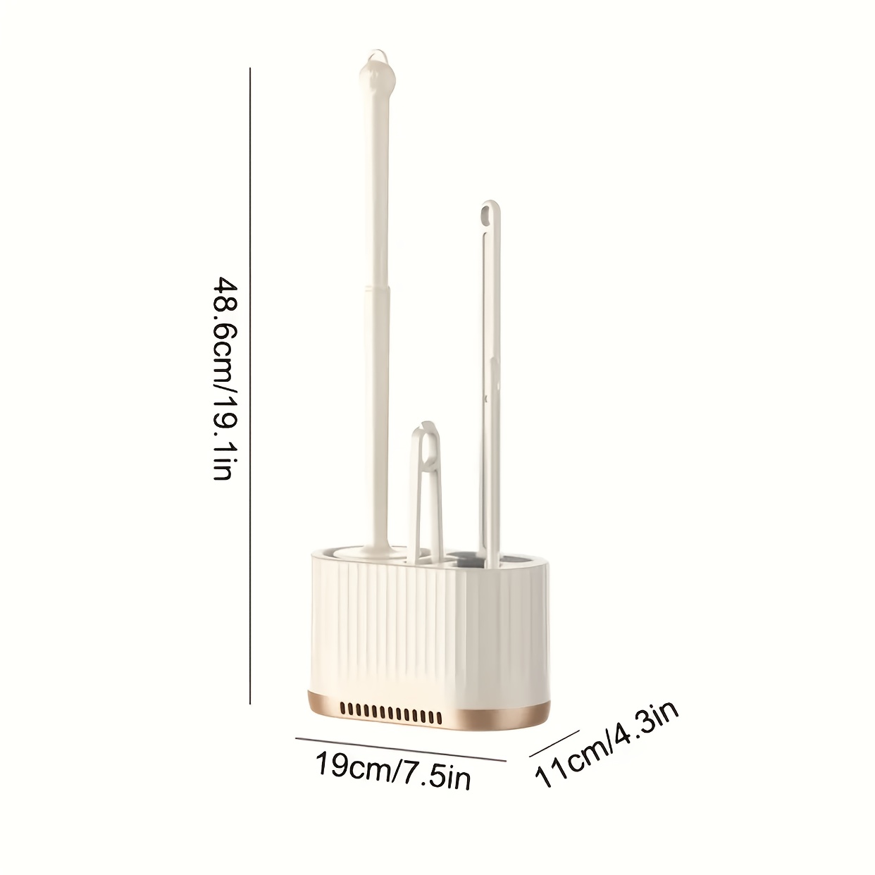 Set of 2 Toilet Brushes with H - Brush Bristle Set recensie en prijs