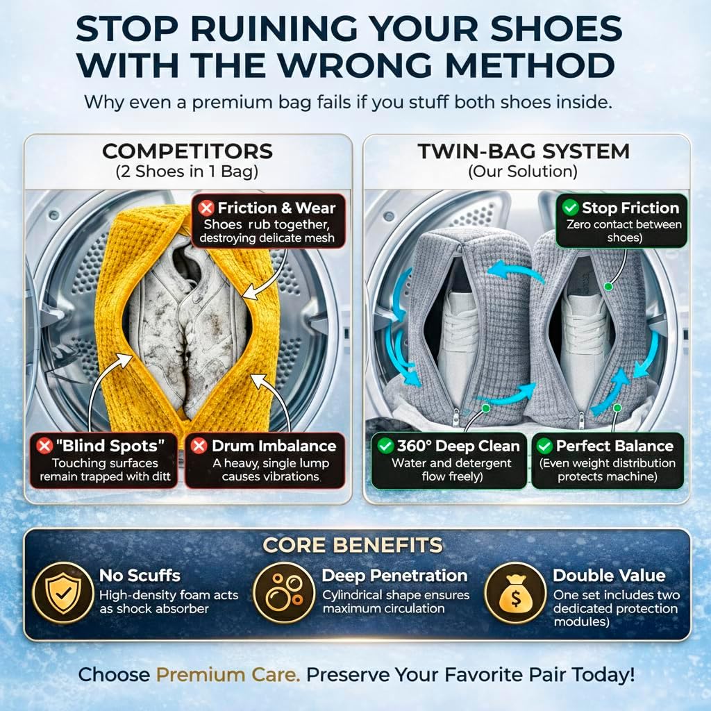 2PCS Shoe Washing Machine Bag  - Sneaker Cleaner recensie en prijs