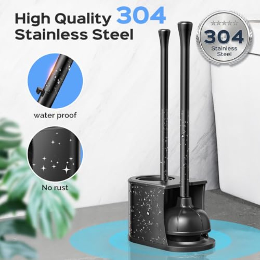 Toilet Plunger and Brush Set:  - Brush Bristle Set recensie en prijs