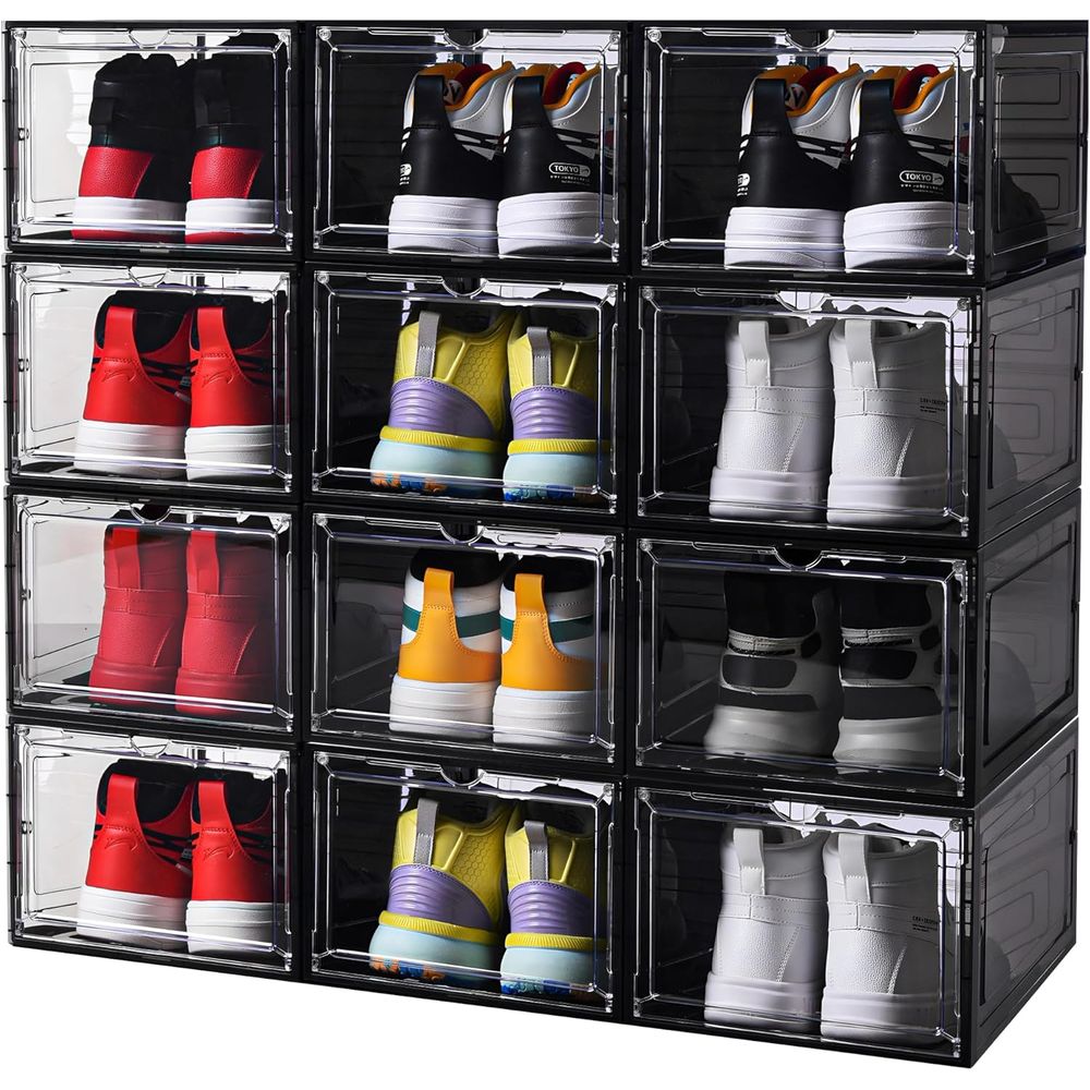 Stackable Black Shoe Storage B - Sneaker Case recensie en prijs