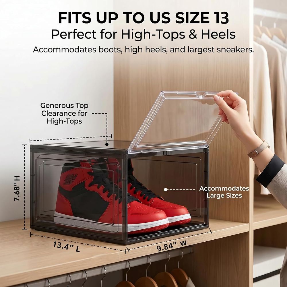 Stackable Black Shoe Storage B - Sneaker Case recensie en prijs
